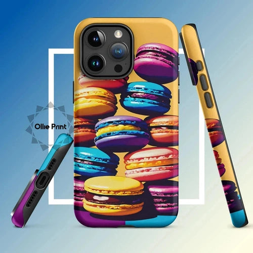 Ollieprint Delicious Macaron Tower Tough Case for iPhone® 11, 12, 13, 14, 15