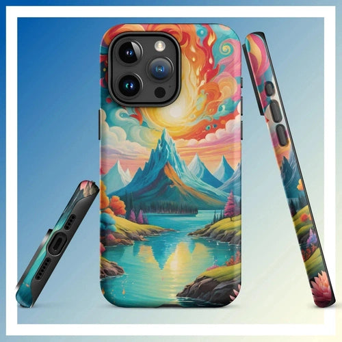 Ollie Print Fire and Water Art Tough Case for iPhone® 11, 12, 13, 14, 15