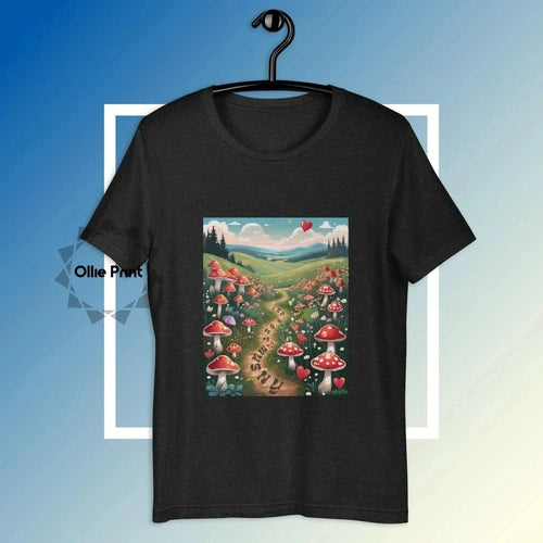 Let's Get Mushy Mushroom Love Nature Tee T-Shirt Unisex - Ollie Print Designs LLC