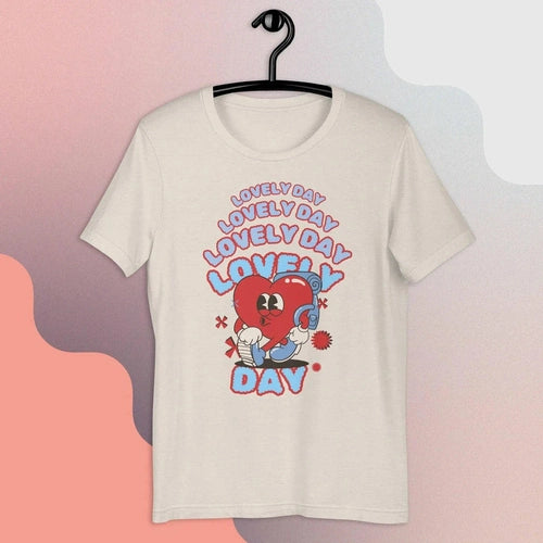 Lovely Day Good Vibes Unisex t-shirt - Ollie Print Designs LLC