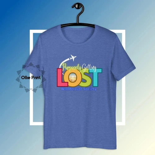 Purposely Getting LOST Traveler Wanderlust Tee T-shirt - Ollie Print Designs LLC