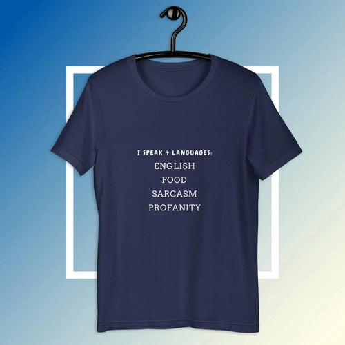 I Speak Four Languages Chef Tee T-shirt - Ollie Print Designs LLC