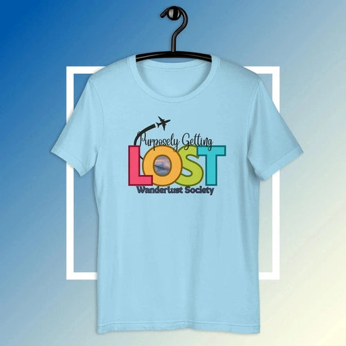 Purposely Getting LOST Traveler Wanderlust V2 T-shirt - Ollie Print Designs LLC