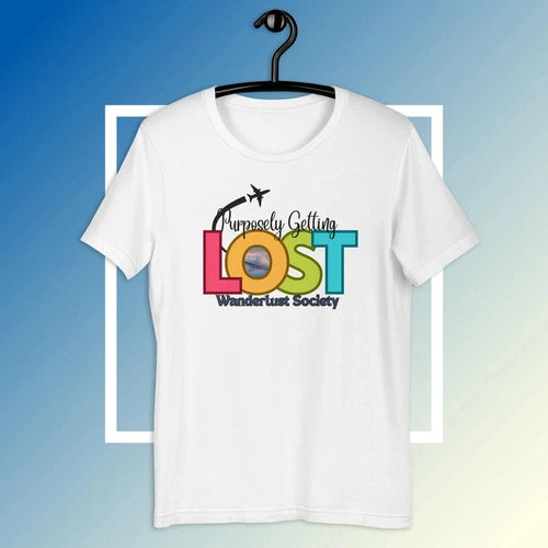 Purposely Getting LOST Traveler Wanderlust V2 T-shirt - Ollie Print Designs LLC