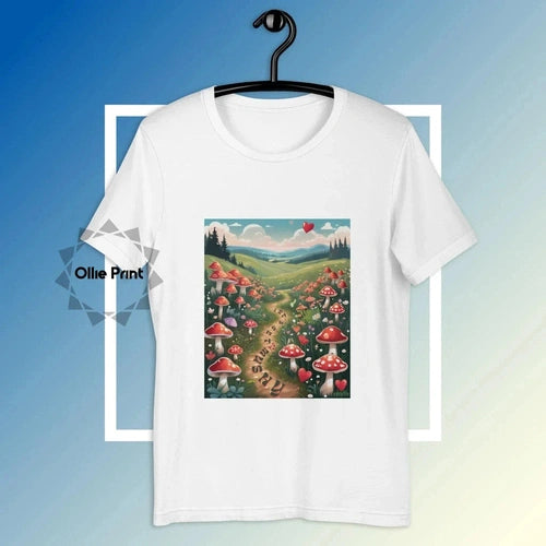 Let's Get Mushy Mushroom Love Nature Tee T-Shirt Unisex - Ollie Print Designs LLC