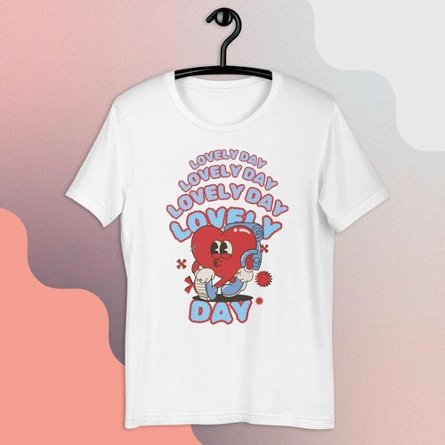 Lovely Day Good Vibes Unisex t-shirt - Ollie Print Designs LLC