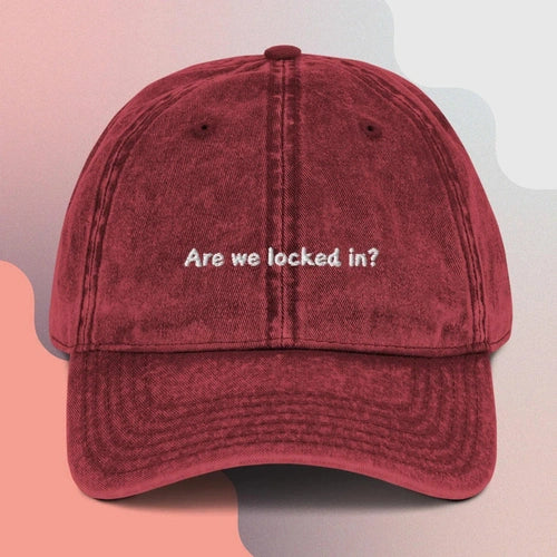 Are We Locked In "Not Like Us" Vintage Cotton Twill Cap - Ollie Print Designs LLC