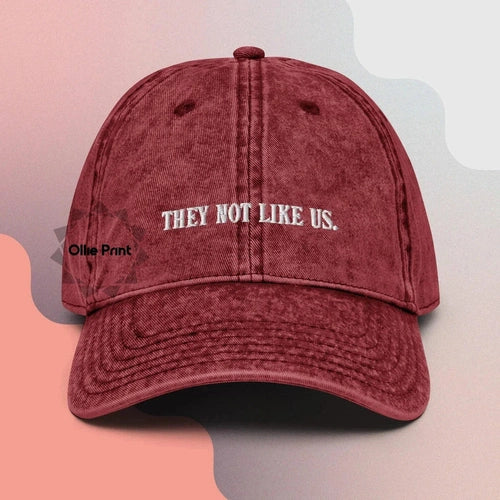 Not Like Us Dad Hat Vintage Cotton Twill Cap - Ollie Print Designs LLC