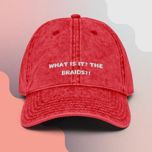 What is It The Braids? Kendrick Lamar Vintage Cotton Twill Cap - Ollie Print Designs LLC