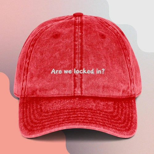 Are We Locked In "Not Like Us" Vintage Cotton Twill Cap - Ollie Print Designs LLC