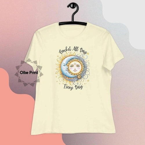 Crochet All Day Every Day Women's Relaxed T-Shirt - Ollie Print Designs LLC