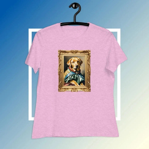 Women's Relaxed Prince Milo The First Dog Royalty Golden Labrador T-Shirt - Ollie Print Designs LLC