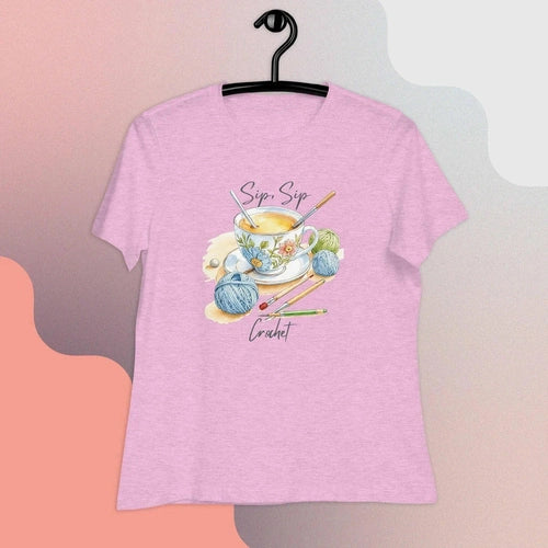 Sip, Sip, Crochet Women's Relaxed T-Shirt - Ollie Print Designs LLC