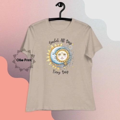 Crochet All Day Every Day Women's Relaxed T-Shirt - Ollie Print Designs LLC