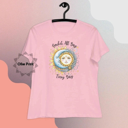 Crochet All Day Every Day Women's Relaxed T-Shirt - Ollie Print Designs LLC