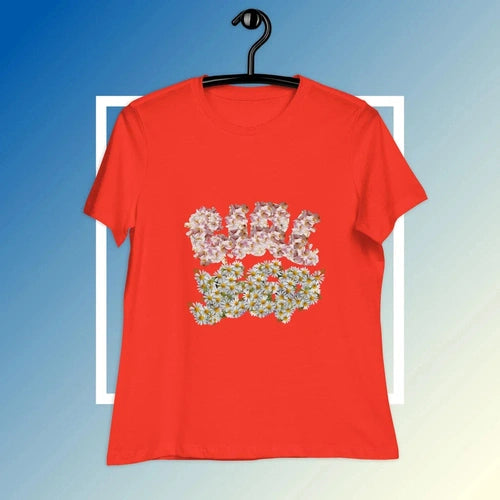 Women's Relaxed Girl Jeep Floral Tee T-Shirt - Ollie Print Designs LLC