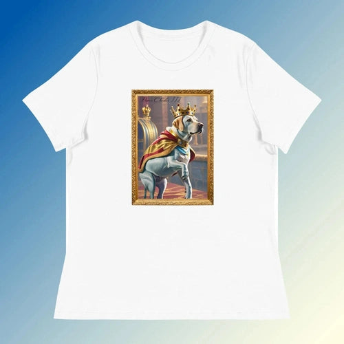 Women's Relaxed Prince Chester The 3rd Dog Royalty T-Shirt - Ollie Print Designs LLC