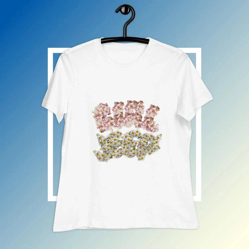 Women's Relaxed Girl Jeep Floral Tee T-Shirt - Ollie Print Designs LLC