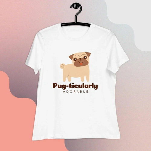 Pug-Ticularly Adorable Pug Love Dog Person Women's T-Shirt - Ollie Print Designs LLC